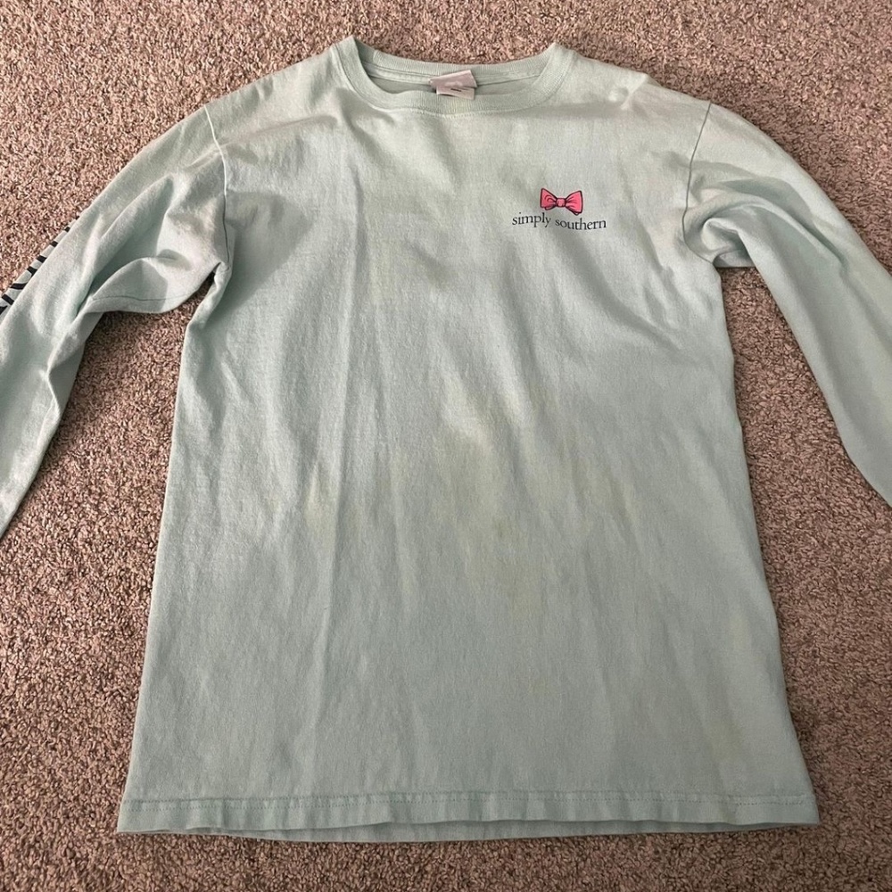 Mint Simply Southern Long-Sleeved Shirt
